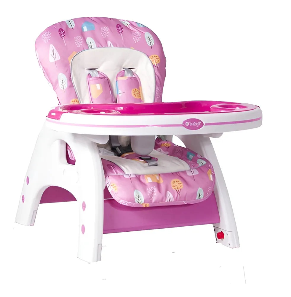 Silla Comedor 2 En 1 Ebaby 625 Color Pink Forest