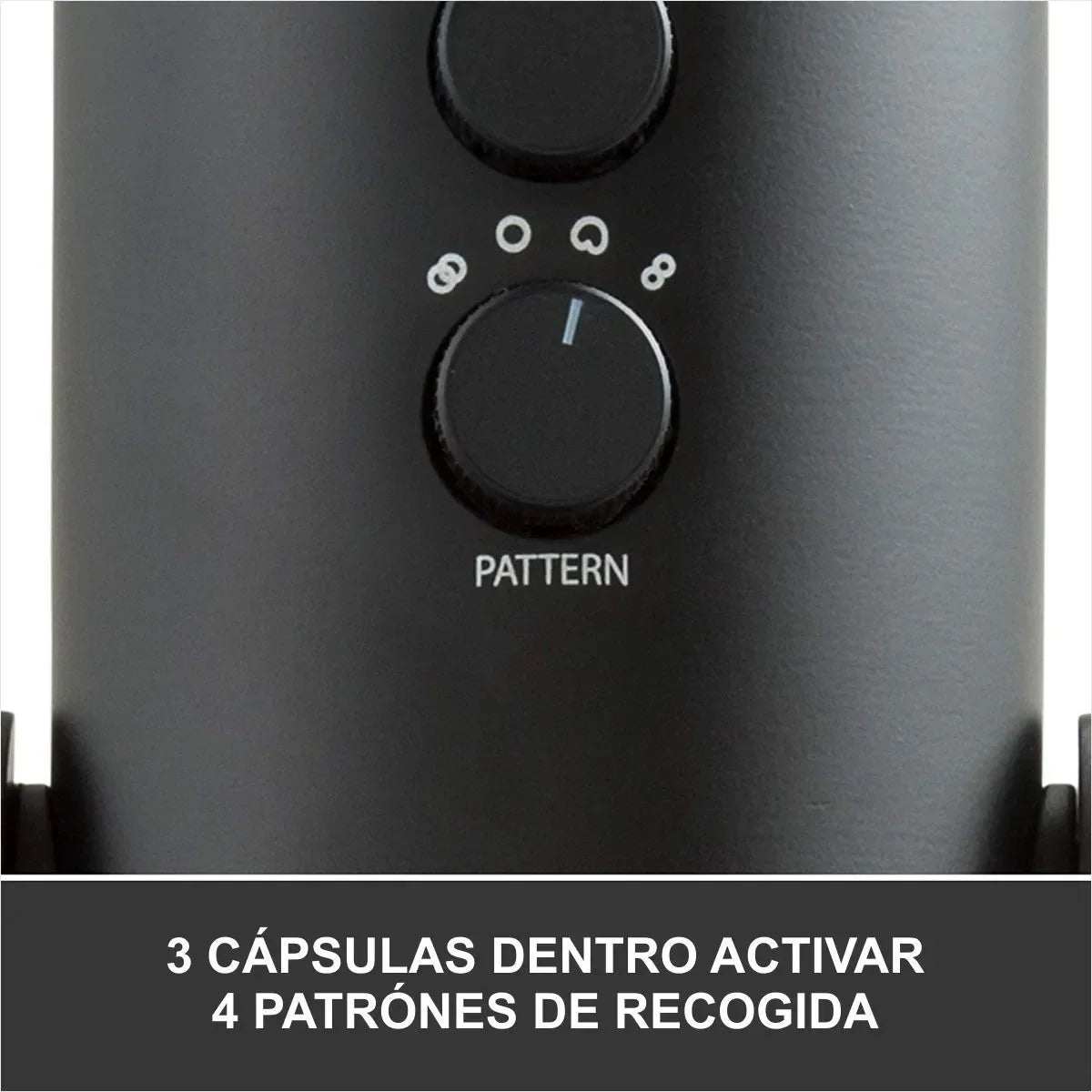 Micrófono Blue Yeti Condensador Omnidireccional color blackoutS