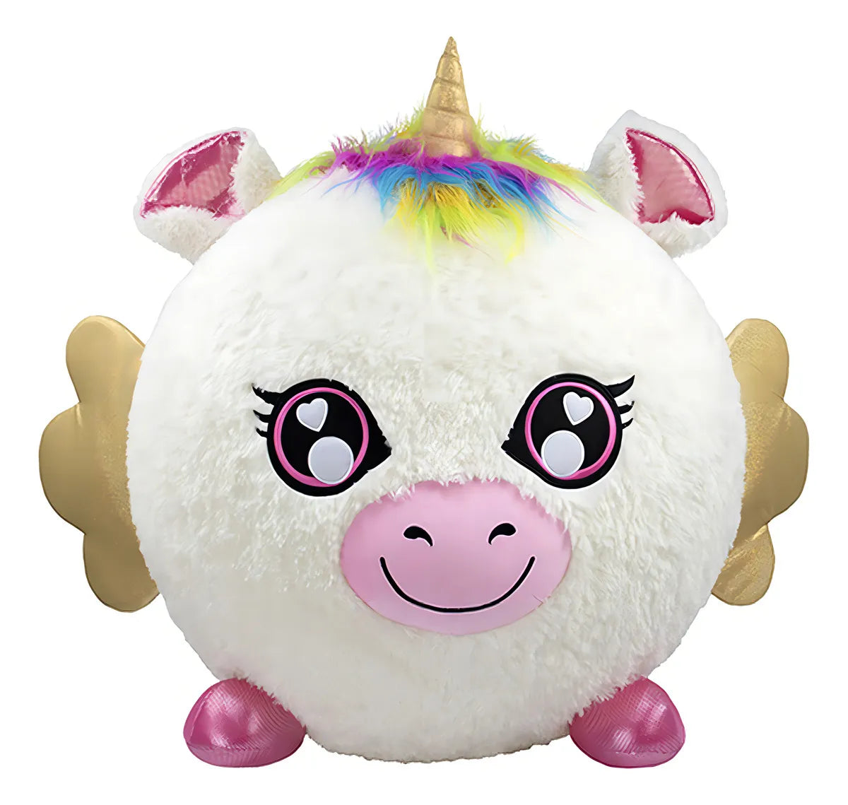Peluche Inflable Biggies Unicornio Color Blanco