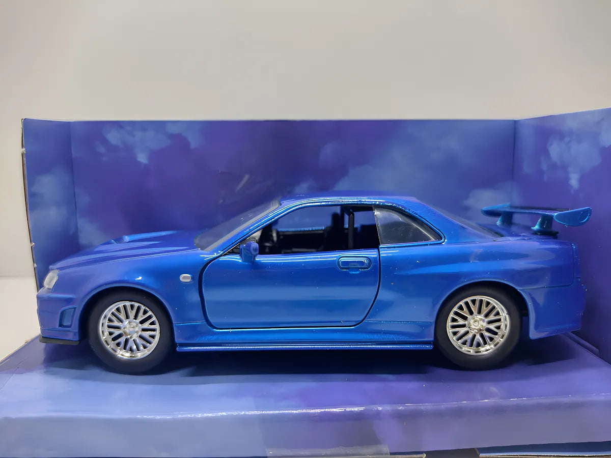 Brian´s Nissan Skyline Gt-r Rápido Y Furioso 1:32 Jada Color Azul Rey