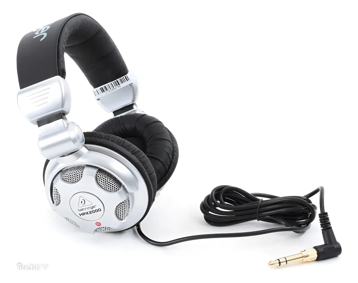 Fone de ouvido over-ear Behringer HPX2000 plateado e negro