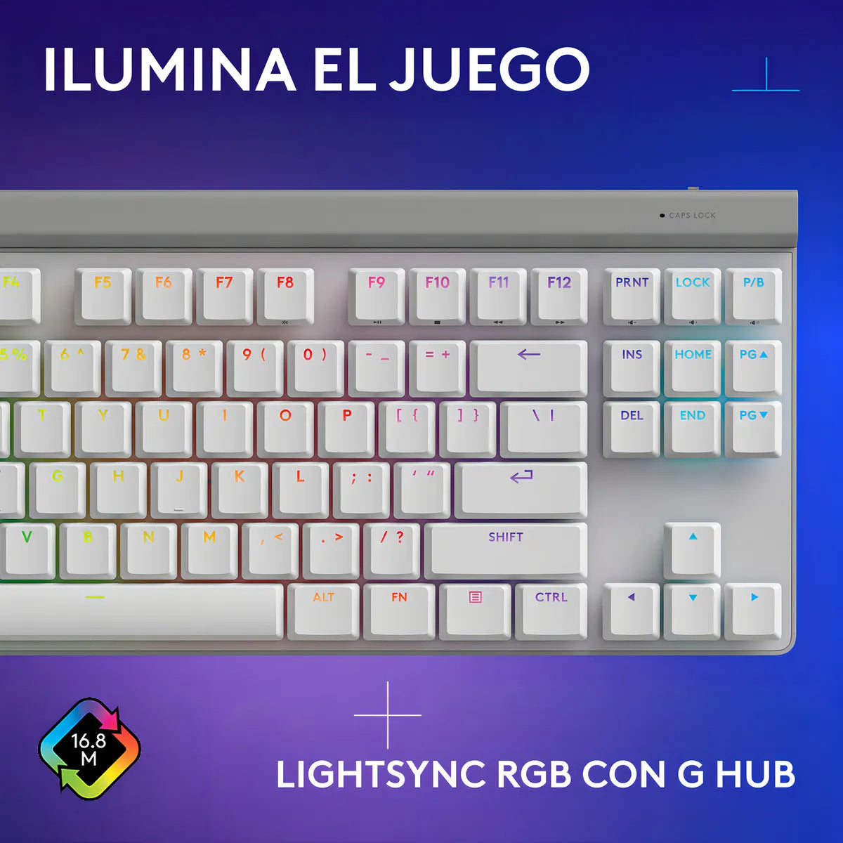 Teclado Gamer Con Cable Logitech G515 Tkl, Blanco Inglés