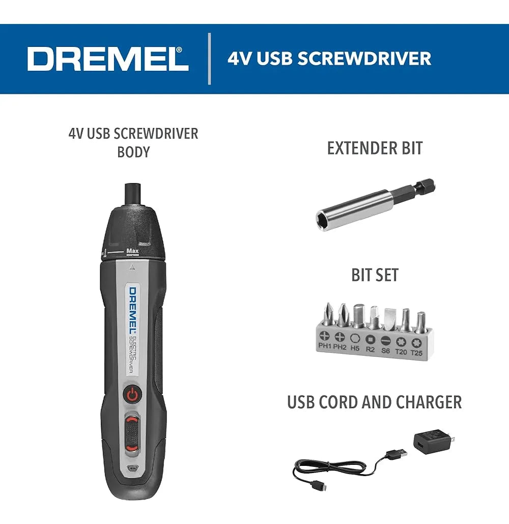 Dremel Hses-01 4v Kit De Destornillador Eléctrico Recargable