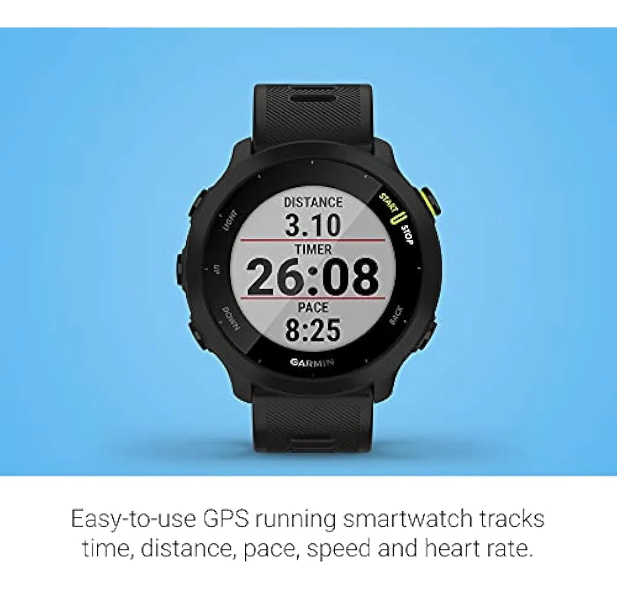 Garmin Forerunner 55 Gps Running Smartwatch, Negro