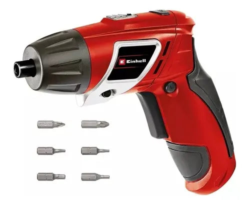 Atornillador Inalámbrico Destornillador Einhell 3,6v 200rpm Rojo
