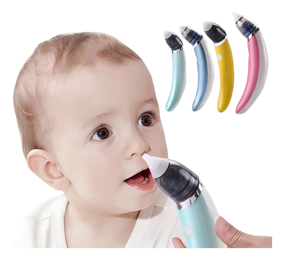 Aspirador Limpiador Nasal Succionador Electrico Limpiador Color Azul