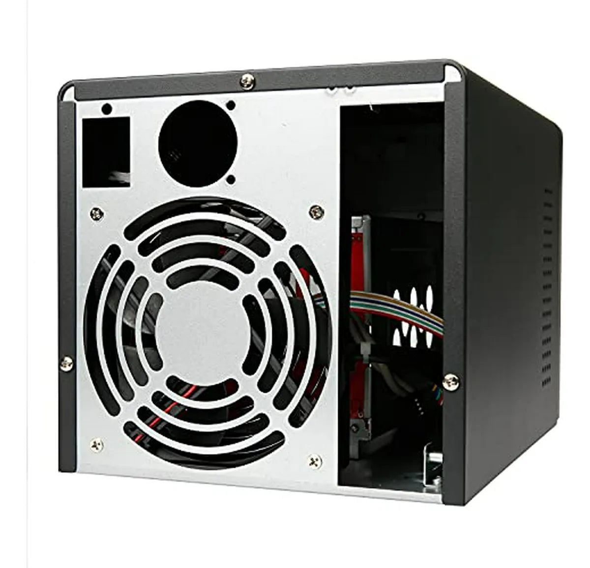 Chasis Nas 4 Bahías Con Psu Flex Mini-itx, Bandejas 2.5/3.5