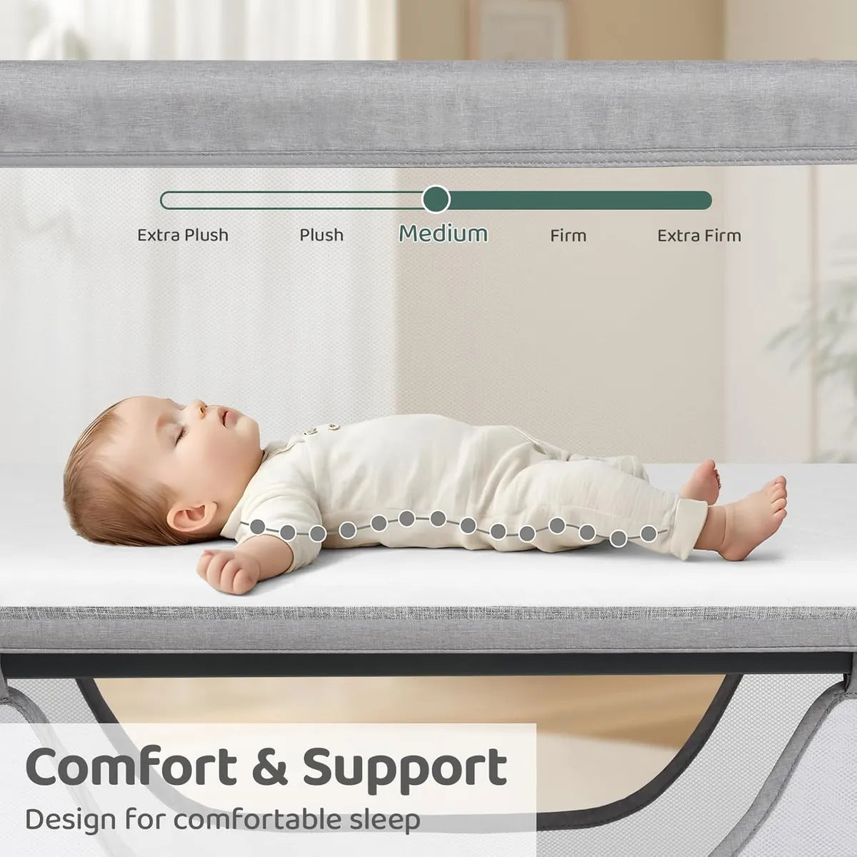 Cuna Colecho Ajustable Y Portátil Para Nuevos Padres