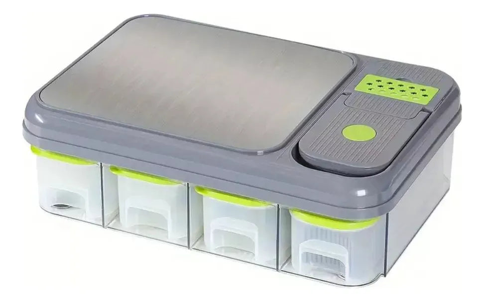 Cortador De Verduras Mandolina 28 En 1 Rallador Rebanador Gris