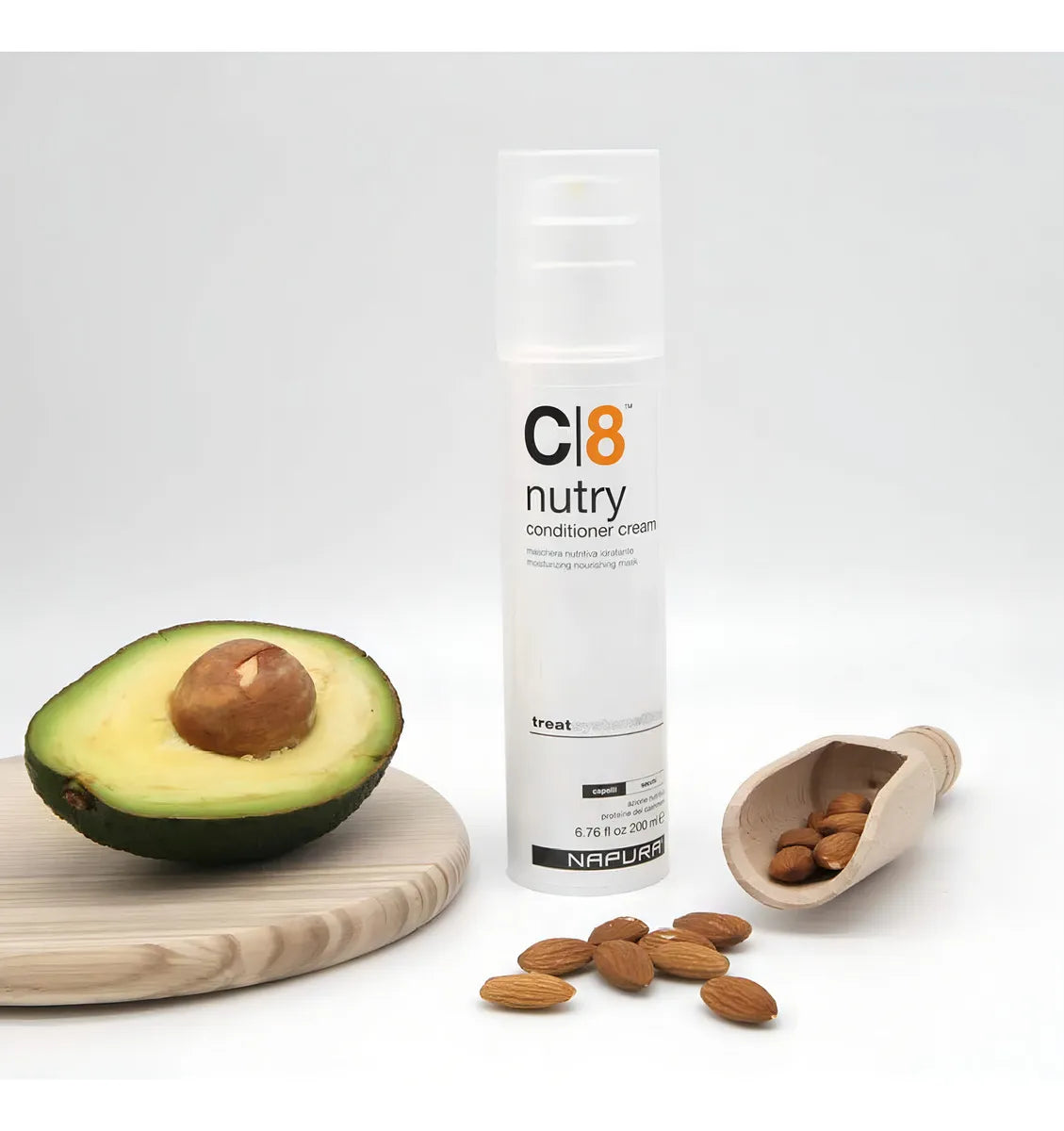 Napura C8 Crema Hidratante Acondicionador 6.76 Onzas Liquid