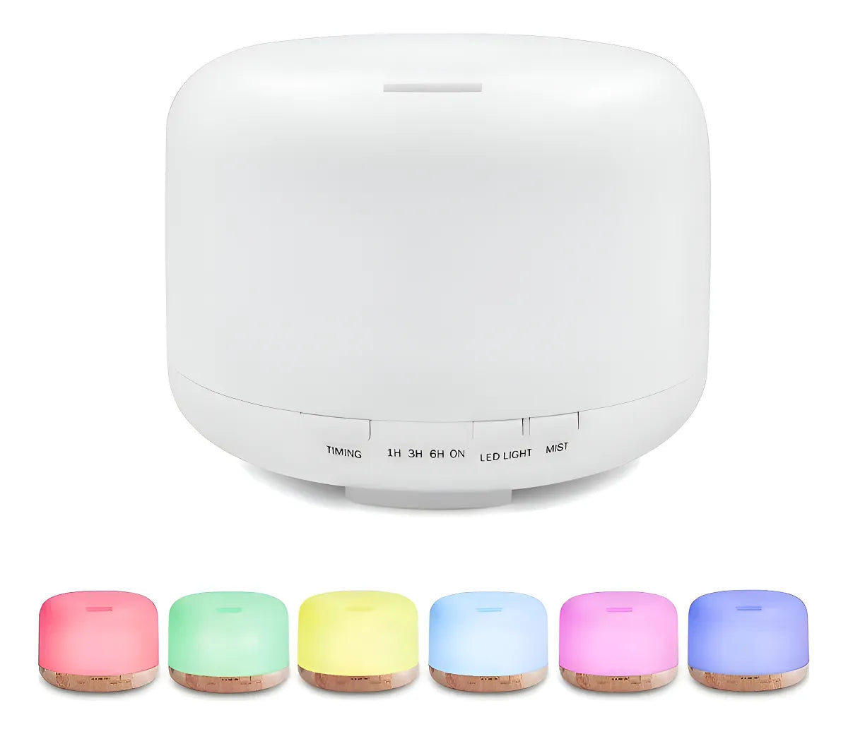 Humidificador Aromatizador Con Difusor De Aire Ultrasónico D - Blanco