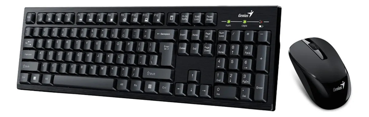 Kit Teclado Y Mouse Inalámbrico Usb 2.4ghz Genius Km-8101 Sp Color del mouse Negro Color del teclado Negro