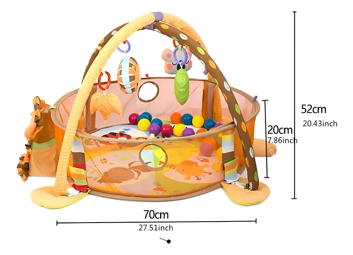 Gimnasio Y Corral Para Bebe Leon, ( Piscina De Pelotas ) Color Leon