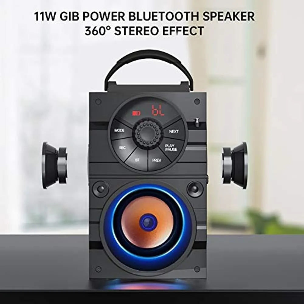 Parlantes Bluetooth Portatiles Con Luz, Parlante Grande Ina