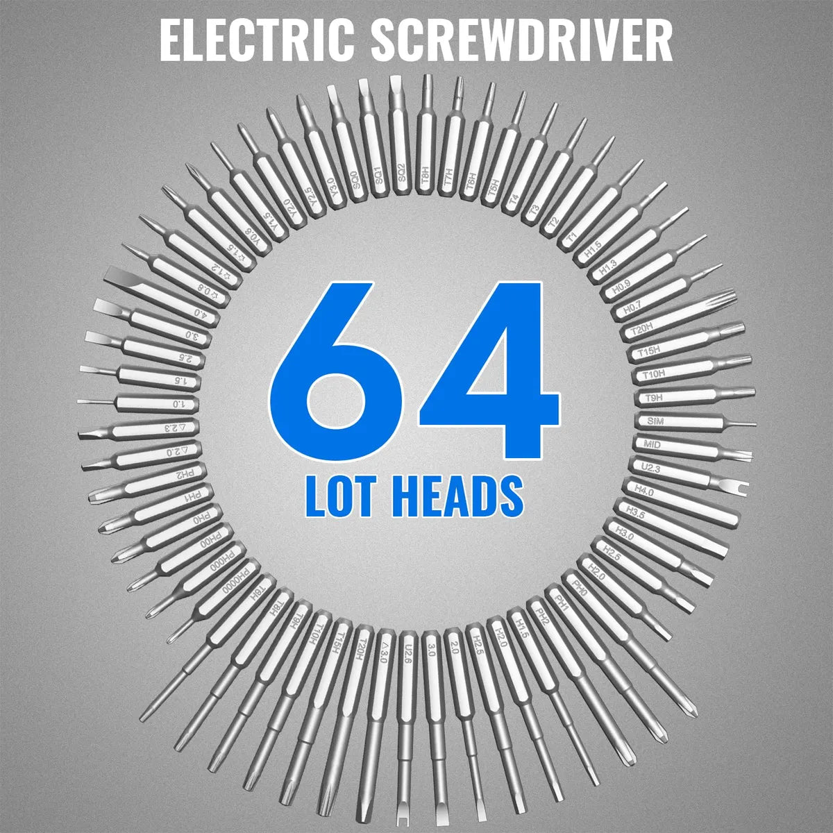 Mini Destornillador Eléctrico 3.7 V 72 En 1 Inalámbrico Port - Negro (72 Black) - Frecuencia