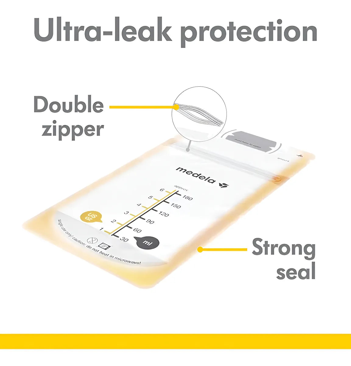 Medela Bolsas Para Almacenar Leche Materna 6oz/180ml 100pzs