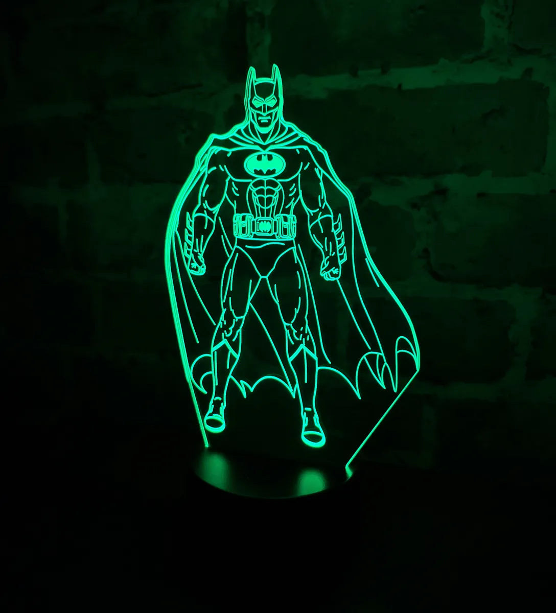 Lámpara De Noche Led Batman Holograma Decoración Regalo Negra