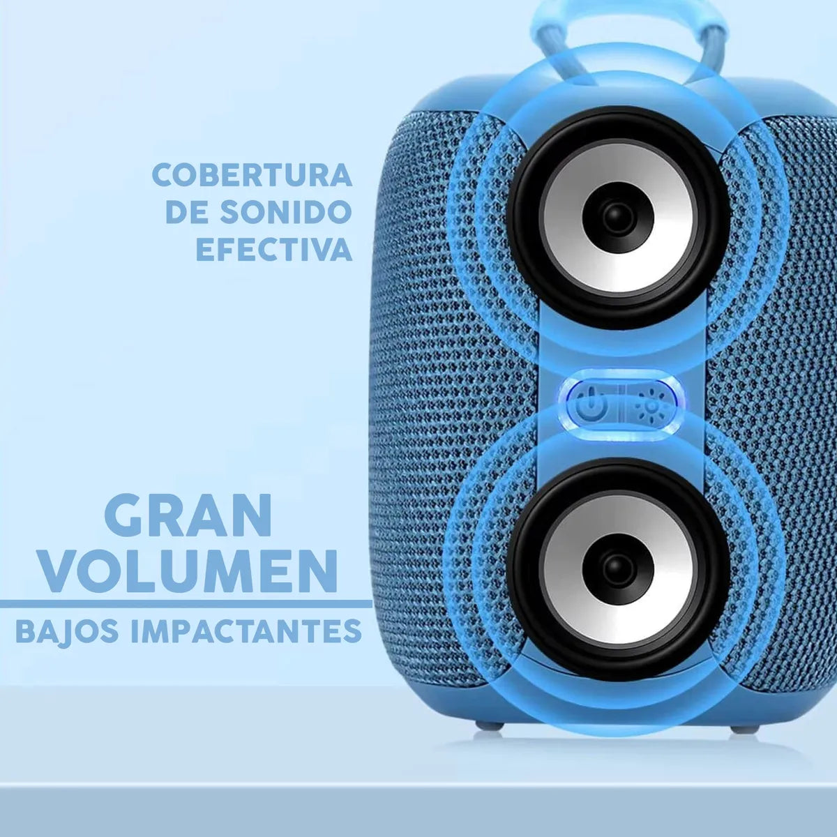 Parlante Portátil Bluetooth Inalámbrico Tws Negro Con Ipx5