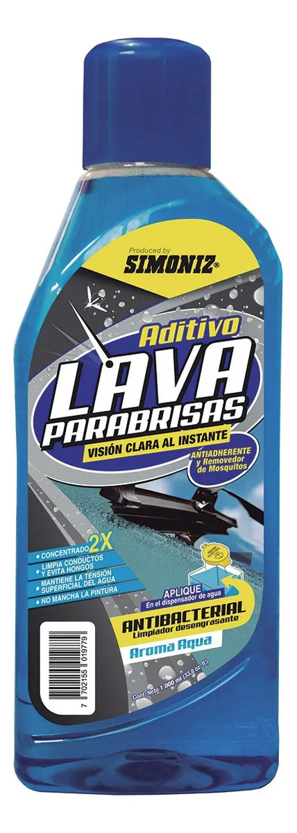 Liquido Limpividrios Para Carro Desengrasante Antibacterial