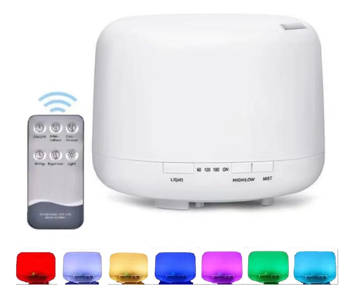 Humidificador Difusor Aromatizador Ultrasónico Banna BT-HUM-500 con voltaje de verde