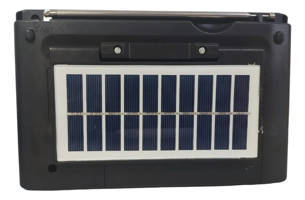 Radio Bluetooth Panel Solar Recargable Fm Am Sw Entrada Usb