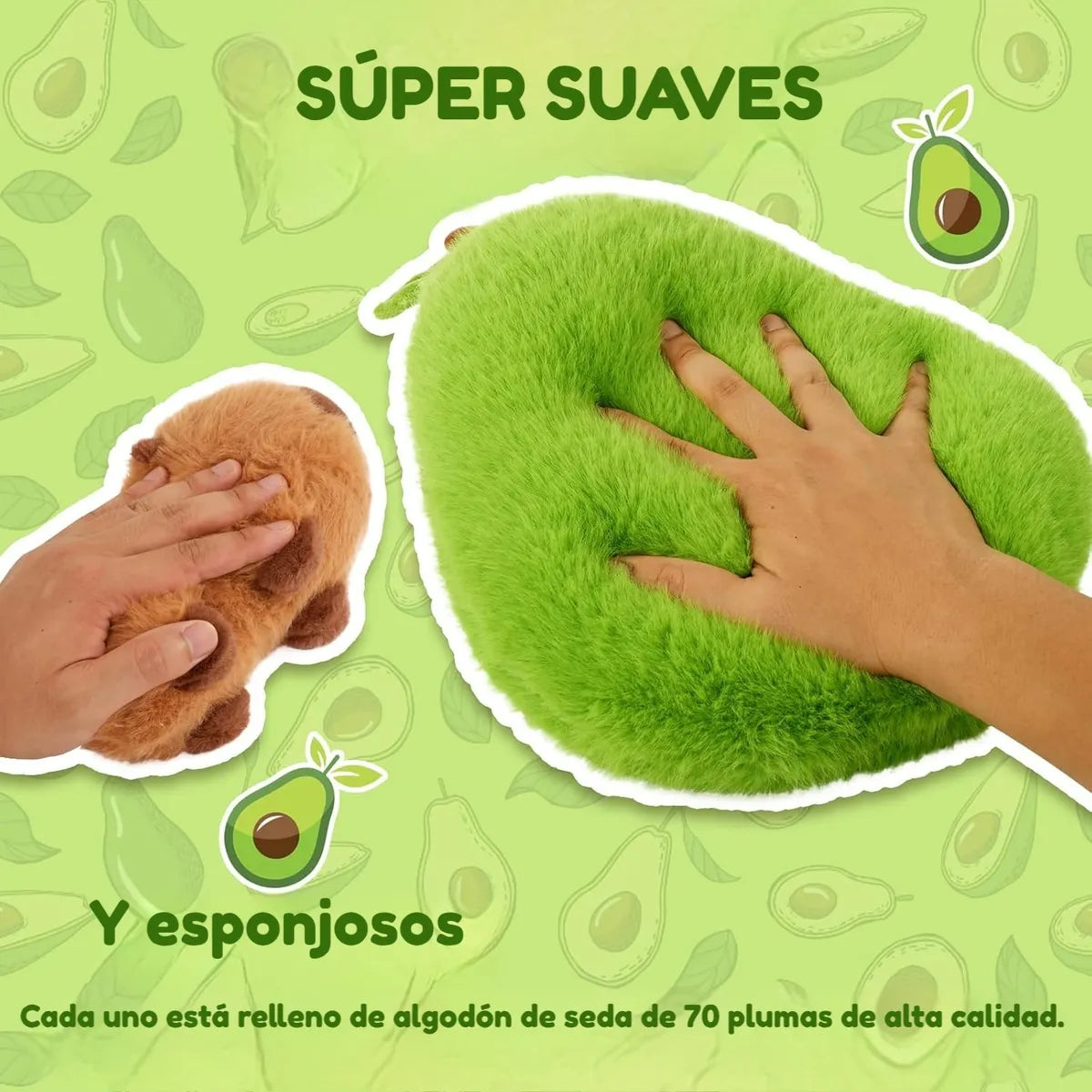 Peluche Chigüiro Capibara Carpincho Muñeco 35 Cm Regalo - Verde Musgo