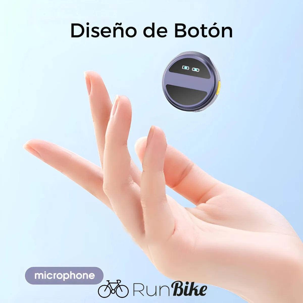Microfono de Solapa Inalambrico Moneda con Cancelacion de Ruido 2 en 1 iPhone Android Tipo C Lavalier RunBike Lark Sx21 con Antipop Negro