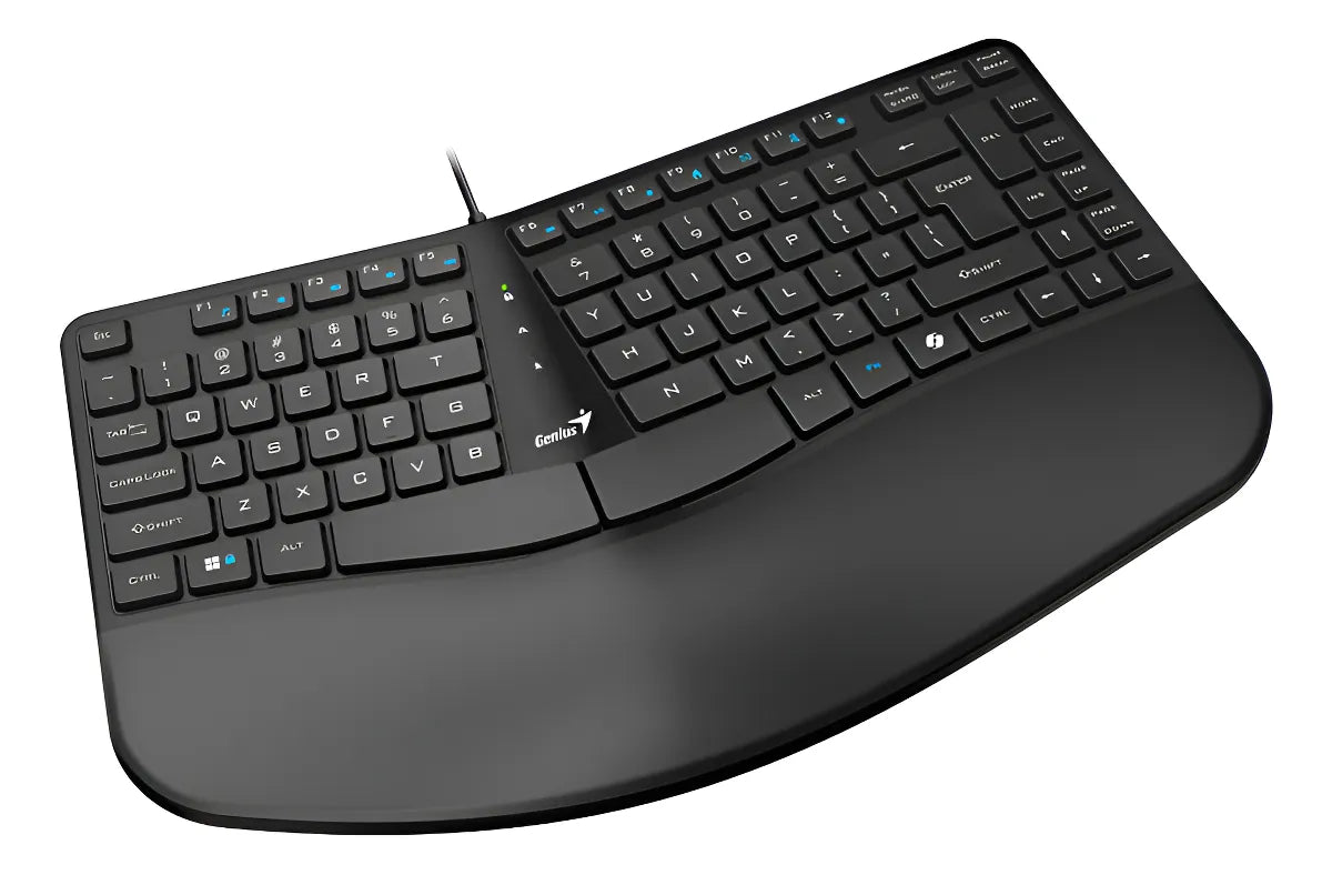 Teclado Genius Ergo Kb-700 Teclado Negro Idioma Español Latinoamérica