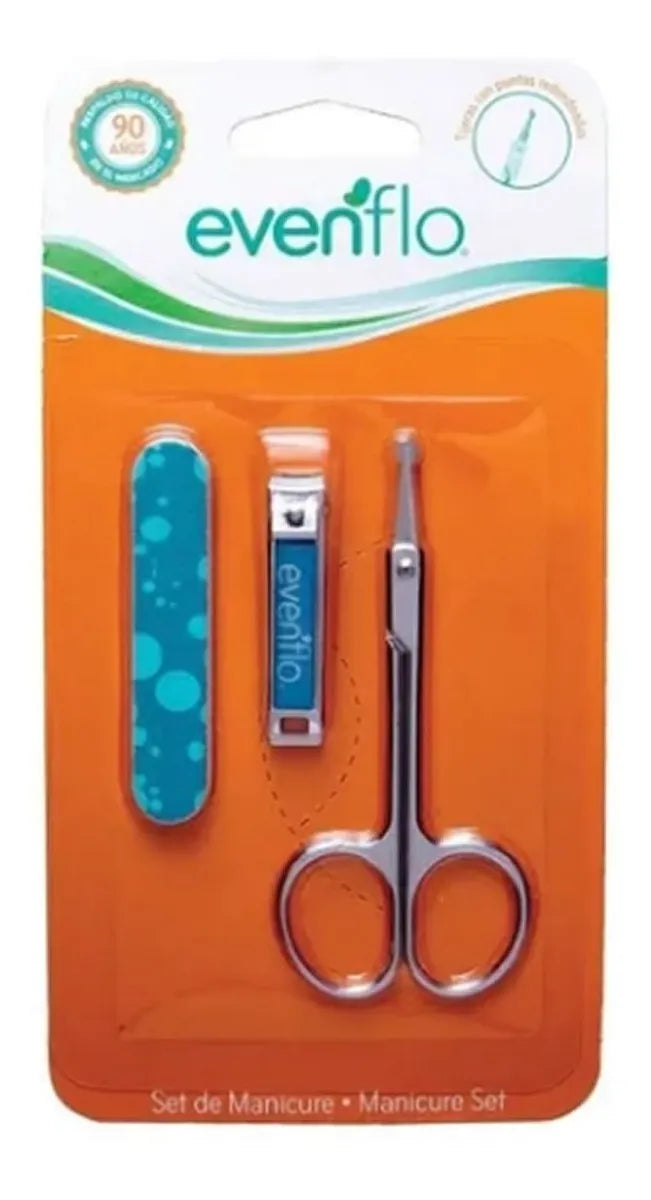 Set Manicure Para Bebe Evenflo 5266 Tijeras Cortauñas Lima