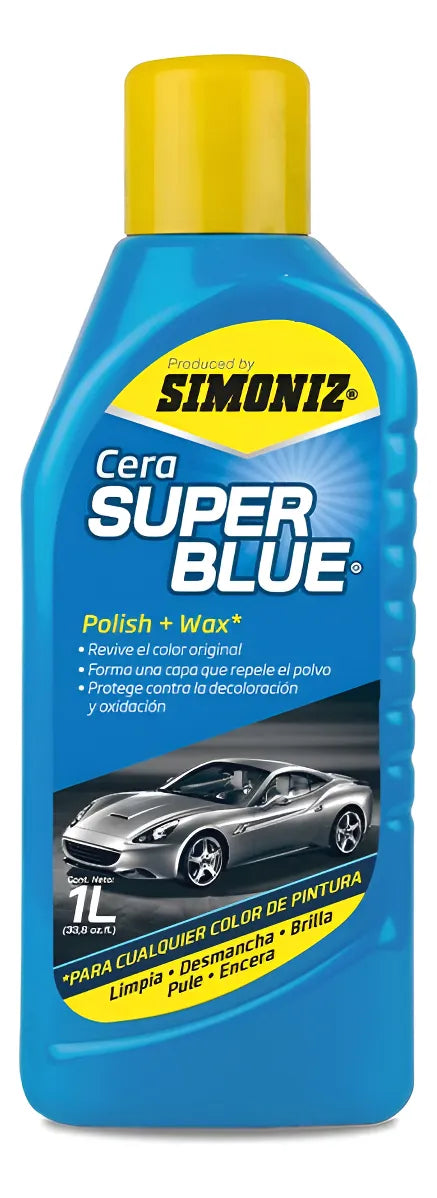 Cera Súper Blue Simoniz Revive El Color 1000ml