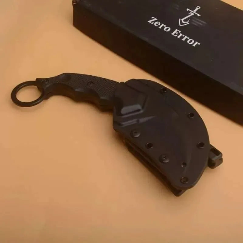 Cuchillo Puñal Garra De Tigre Karambit Airsoft Paintball Negro