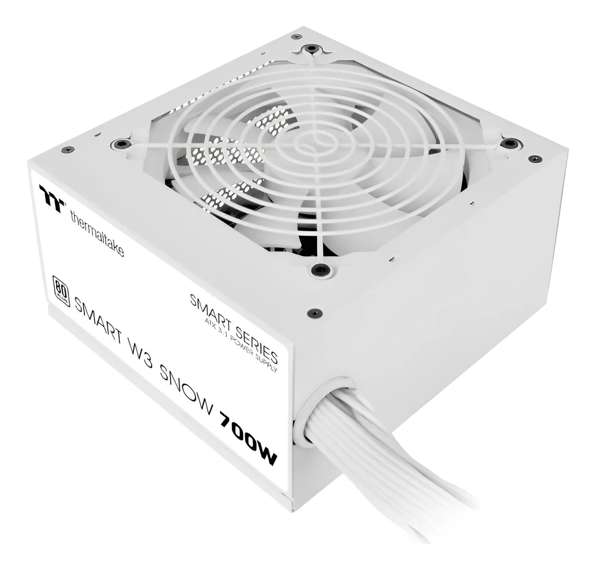 Fuente De Poder Thermaltake Smart W3 Snow 700 Vatios Blanca Blanco