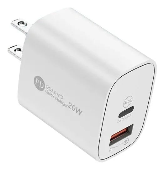 Cargador Rápido Usb Tipo C Teléfono Blanco