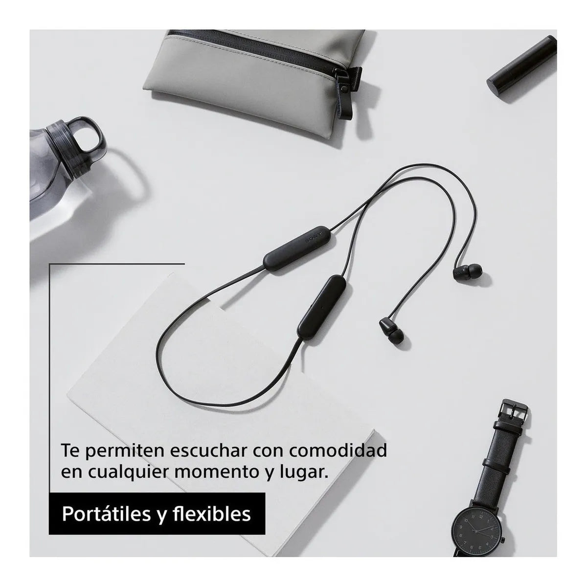 Audífonos Sony Internos Inalámbricos Wi-c100 Color Negro