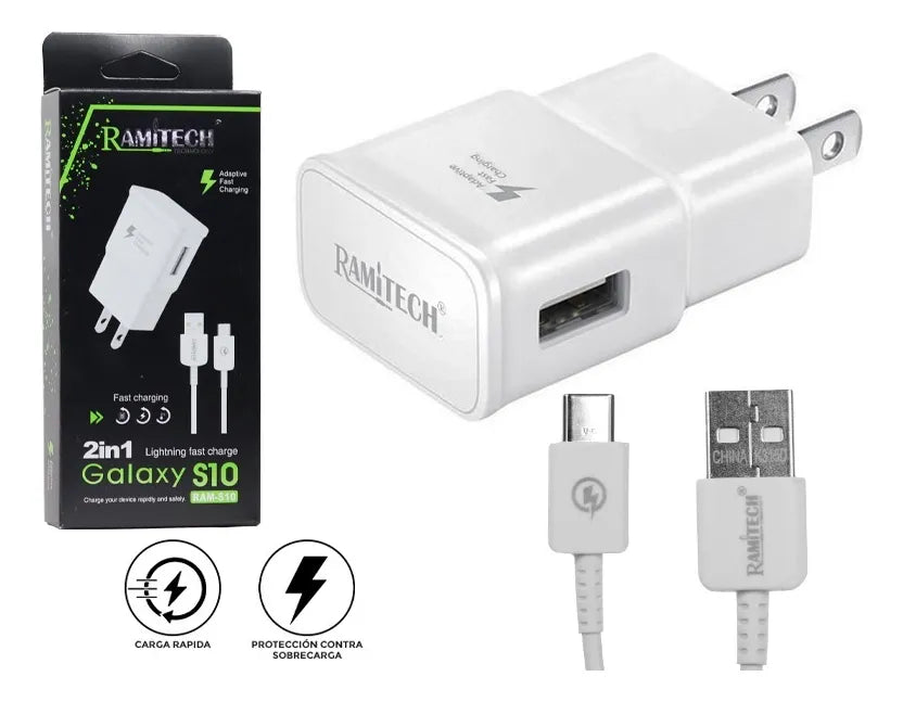 Cargador De Telefono Ramitech Ram-s10 Blanco