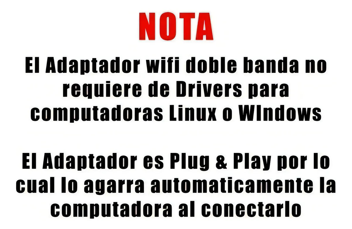 Adaptador Wifi Usb Ac Doble Banda Dual 2.4 Y 5 Ghz + Rapido