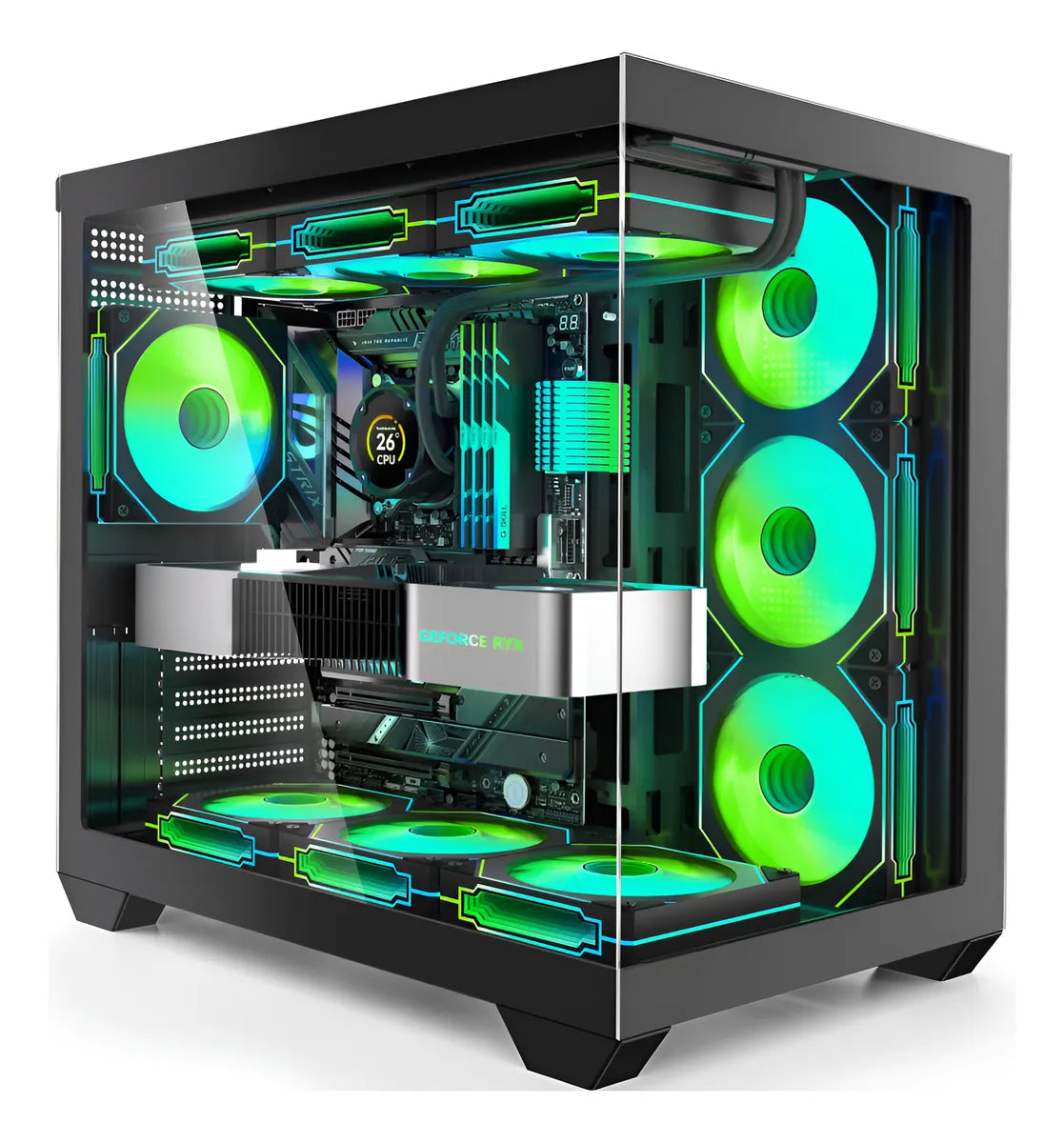 Funda Para Pc Para Juegos Atx Cpmputer Case Con 7