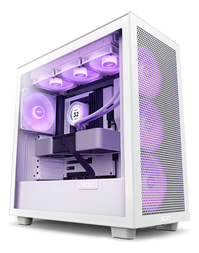 Gabinete Gaming Nzxt H7 Flow Rgb Cm-h71fw-r1 Atx Color Blanco