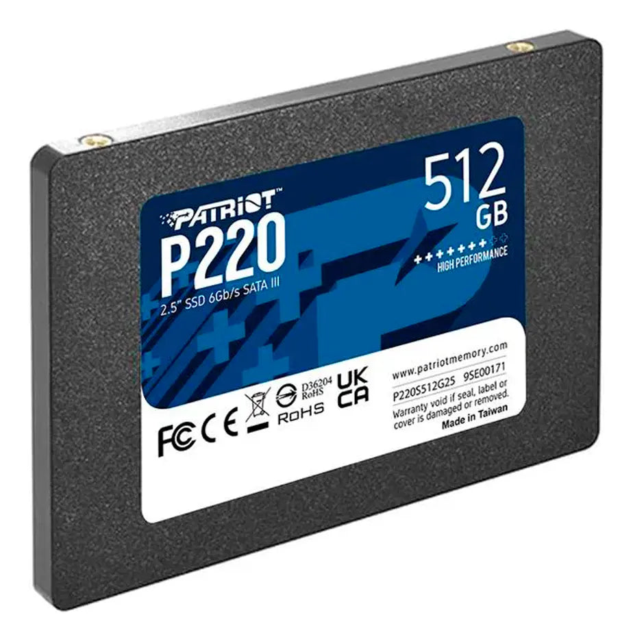 Unidad Solida Sata Patriot P220 512gb Negra Oem Negro