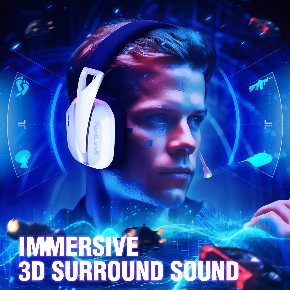 Auriculares Inalámbricos Para Ps5, Ps4, Pc, Mac, Switch
