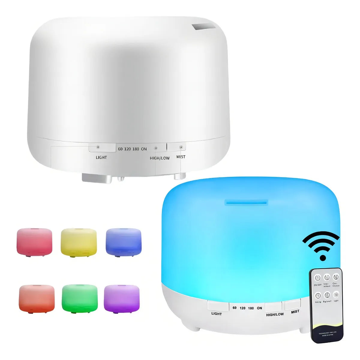 Humidificador Difusor Aromatizador Ultrasónico Banna BT-HUM-500 con voltaje de verde
