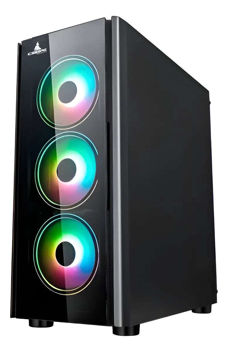 Chasis Iceberg Crystal G9 V3 Argb 4 Fans Incl. - Gamer Atx Negro