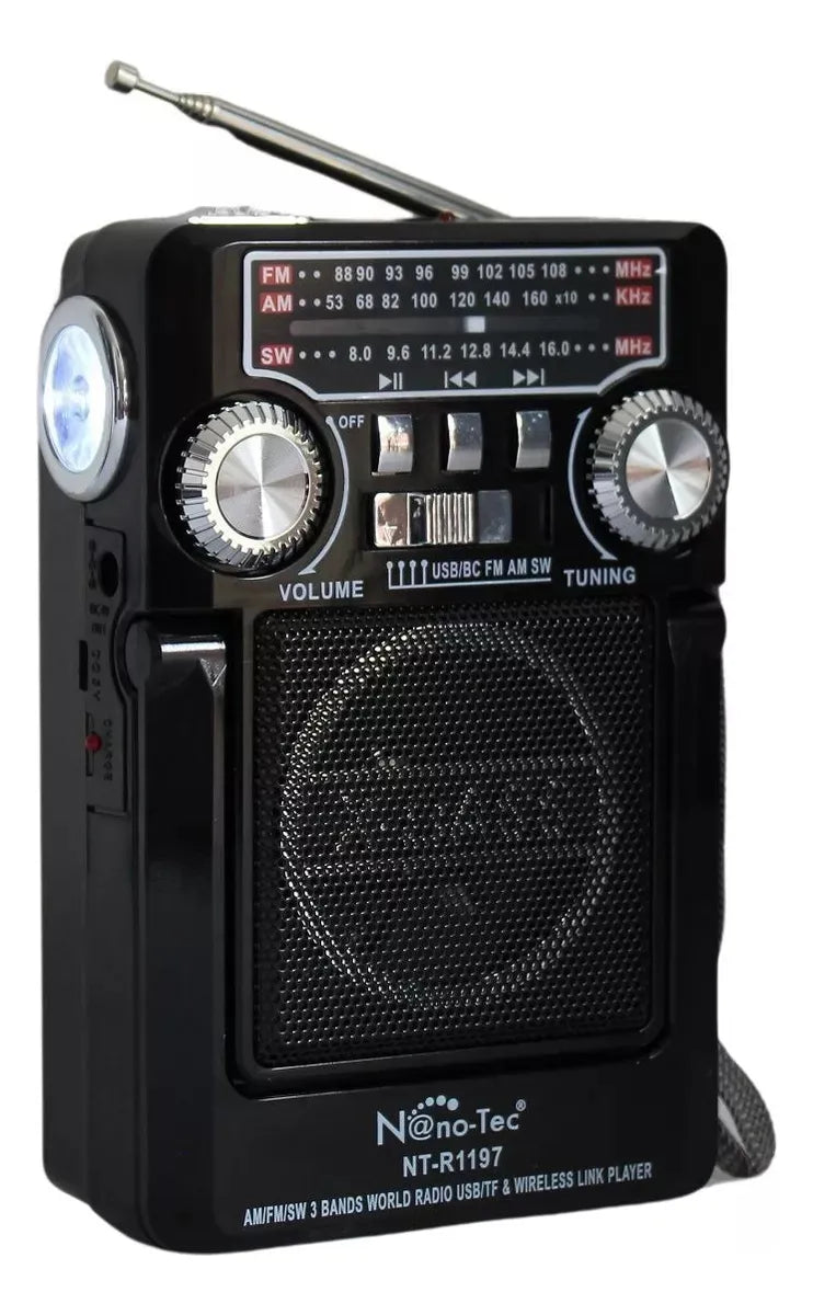 Radio Parlante Panel Solar Recargable Bocina Altavoz Fm Sd Diseño