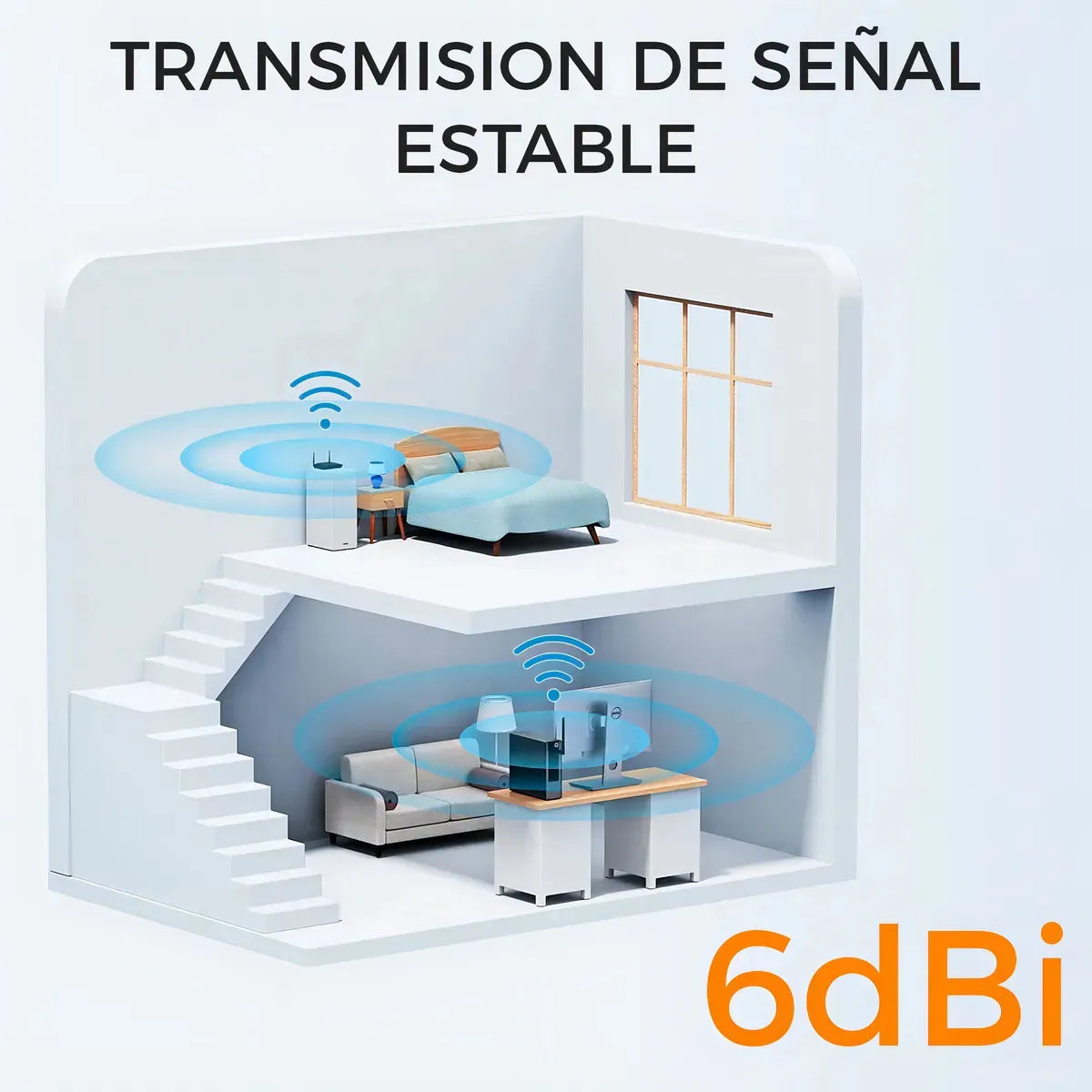 Antena Adaptador Wifi Usb 2.0 Inalambrica