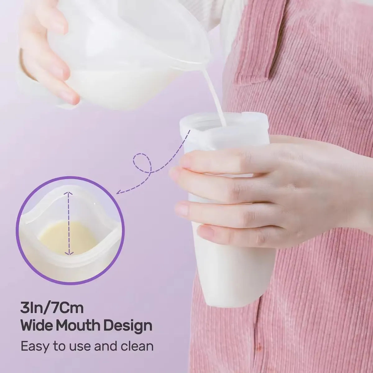 5 Bolsas De Almacenamiento De Leche Materna De Silicona