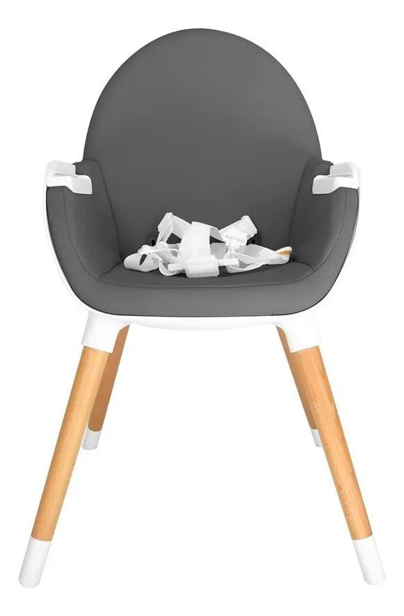 Silla De Comer Carestino Neo Gris Oscuro Doble Bandeja 2 En1