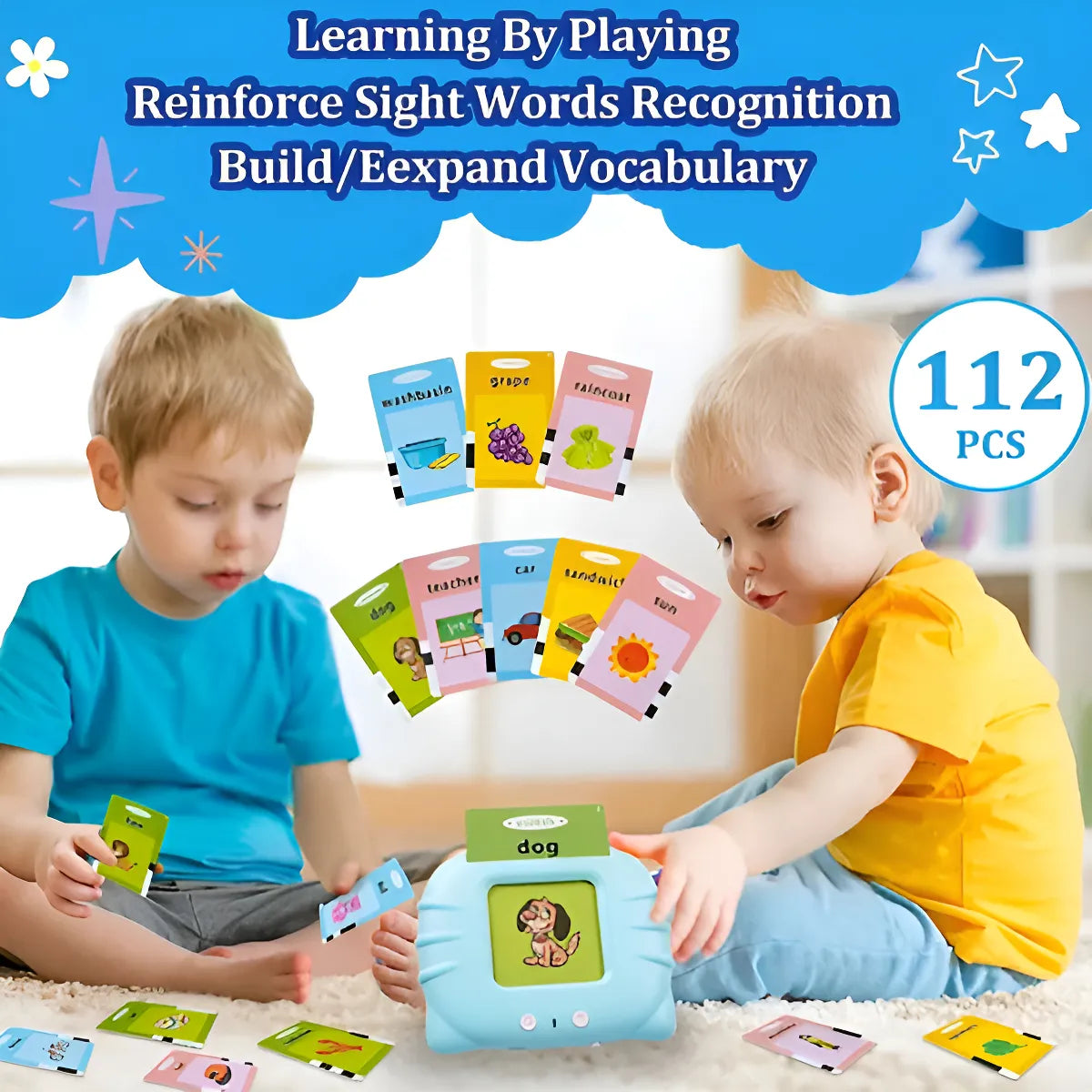 Cardkids Educacional Aprender Inglês 224 Palavras Infantil