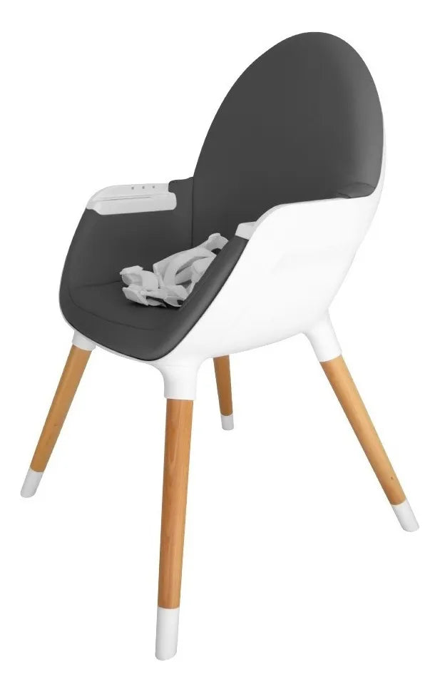 Silla De Comer Carestino Neo Gris Oscuro Doble Bandeja 2 En1