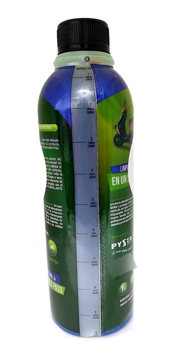 1 Litro De Shampoo/jabon Proteccion Uv Universal Moto/carro