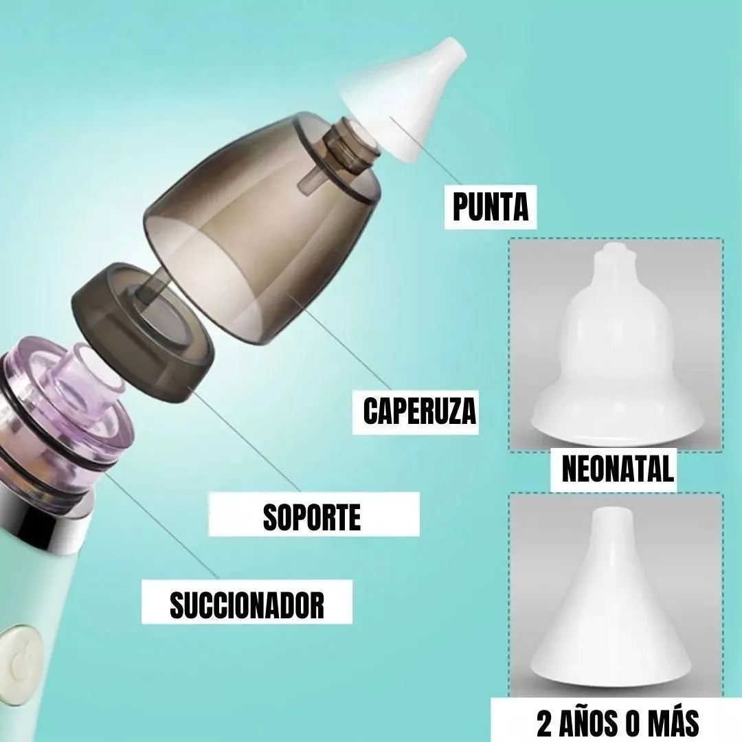 Aspirador Succionador Mocos Niños Mucosa Nariz Fosas Nasales A Disposicion